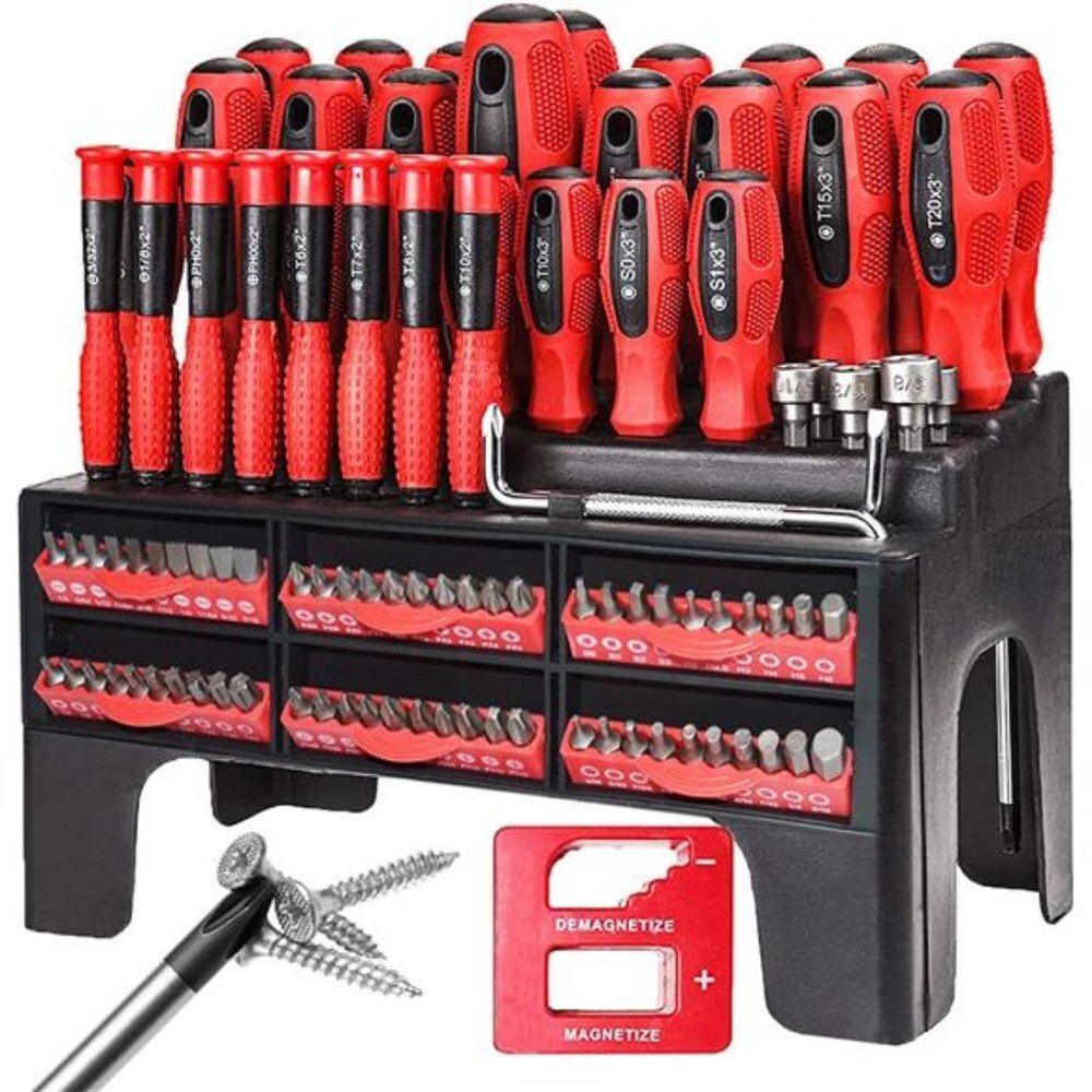 Magnetic Screwdriver Set 101-Piece Precision Screwdriver, Rich Bit
